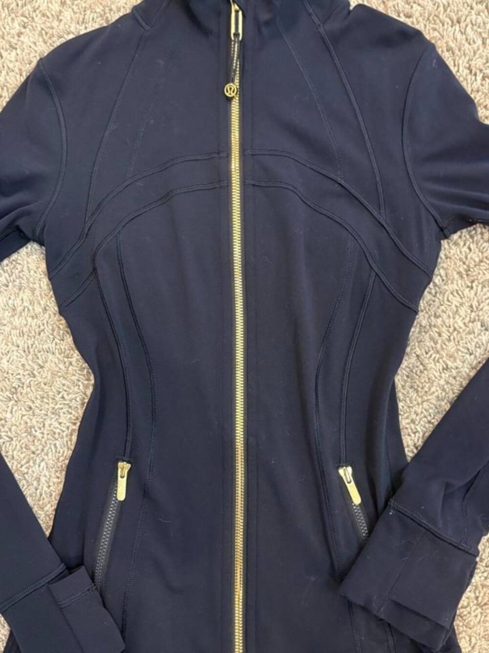 Lululemon Women's Navy and Blue Jacket